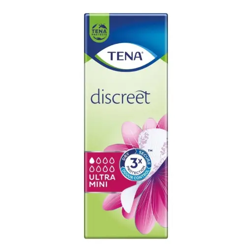 Protection féminine légère et modérée - TENA Discreet  - 280 protections - 1 Goutte "Ultra Mini"