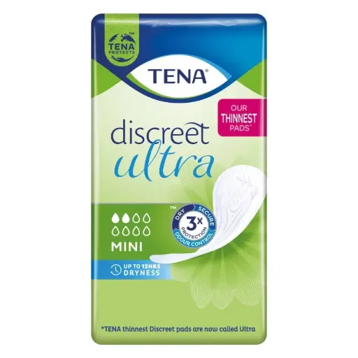 Protection féminine légère et modérée - TENA Discreet  - 200 protections - 2 Gouttes "Mini"