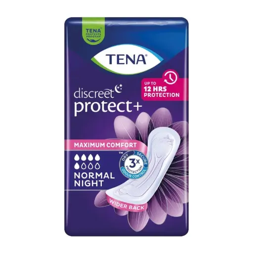 Protection féminine légère - TENA Discreet  - 60 protections - 5 Gouttes "Normal Night" 