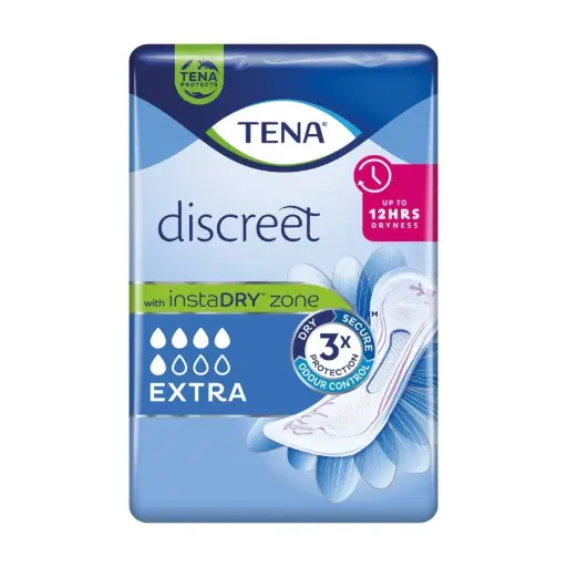 Protection féminine légère - TENA Discreet  - 240 protections - 5 Gouttes "Extra Instradry"