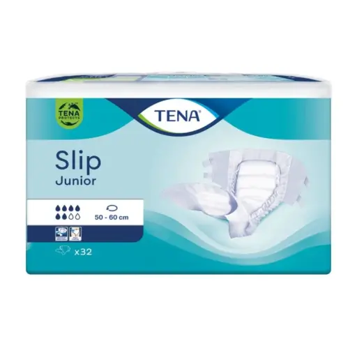 Protection hygiénique pourenfants  - TENA Slip Junior - 128 protections - 6 Gouttes "Plus" - Taille: XXS -  Tour de taille : 50/60 cm