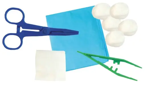 Set de soin KOCHER JOLETI : le kit médical complet pour les soins aseptiques - 50 sets 