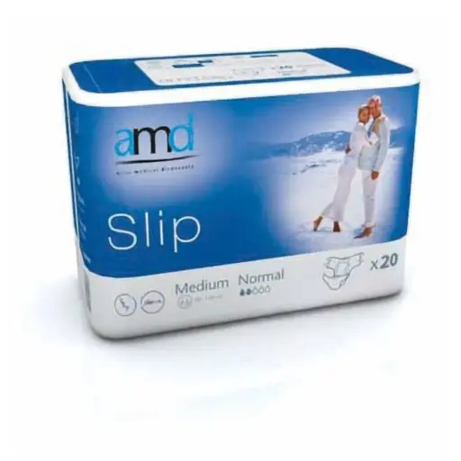 Protection absorbante haute performance - AMD Slip - 80 slips - 2 gouttes "Normal" (2 tailles)