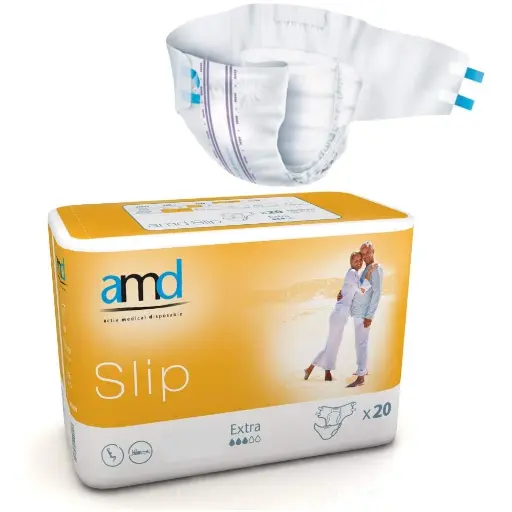 Protection absorbante haute performance - AMD Slip - 80 slips - 3 gouttes "Normal" (4 tailles)