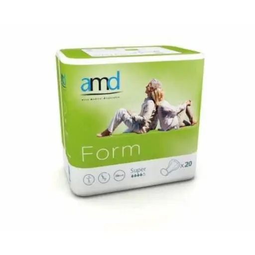 Protection absorbante pour incontinence - AMD Form - 80 Protections - 4 gouttes "Super"