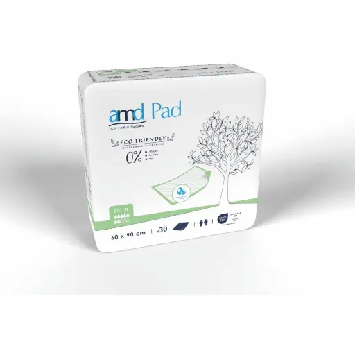 Alèse à usage unique pour la protection des literies et fauteuils - AMD Pad - 120 Alèses - 3 gouttes "Extra" - Dimensions: 60x90 cm 