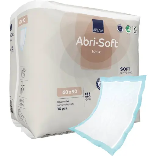 Alèse ABRI SOFT – Protection optimale pour lits, fauteuils et surfaces - "Basic" - Dimensions: 60 x 60 cm