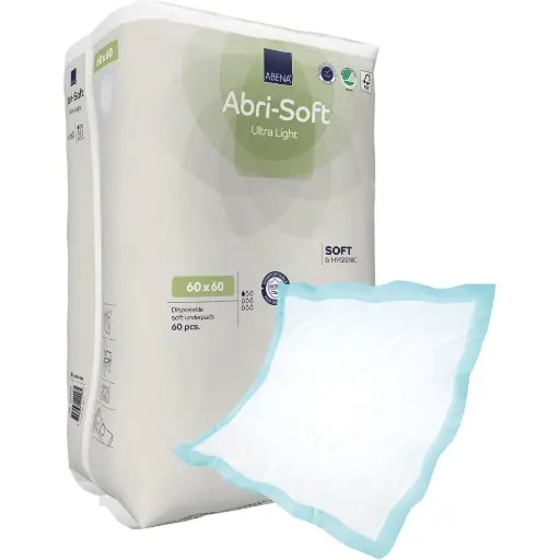 Alèse ABRI SOFT – Protection optimale pour lits, fauteuils et surfaces - 240 alèses "Superdry" - Dimensions: 60 x 60 cm 