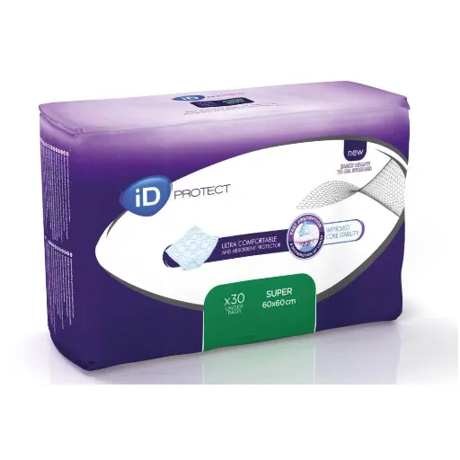 Alèse ID PROTECT : une protection absorbante optimale pour la literie et les fauteuils - 120 alèses - Dimensions 60 x 60 cm 