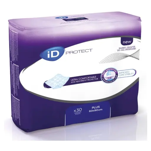 Alèse ID PROTECT : une protection absorbante optimale pour la literie et les fauteuils - 120 alèses - Dimensions 90 x 60 cm