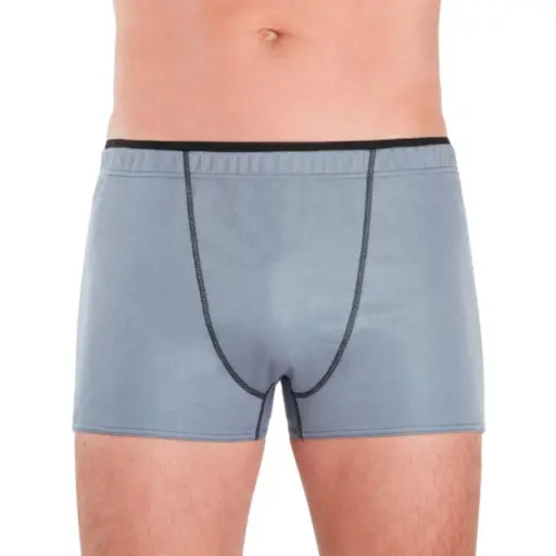 Boxer homme intraversable Benefactor – L’innovation contre les fuites urinaires - Gris - (7 Tailles)