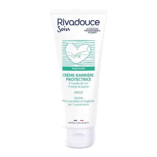 Crème barrière protectrice RIVADOUCE renforce la fonction protectrice naturelle de l’épiderme tout en apportant un effet adoucissant et apaisant - Conditionnement: 1 tube de 100 g
