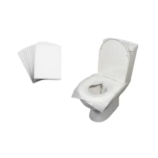 Protections jetables pour toilettes – Le choix hygiénique et écologique - Dimensions : 38 x 45,5 cm  Conditionnement : 1 lot de 10