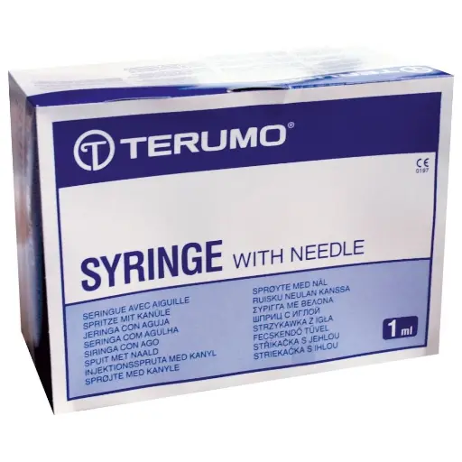 Seringue à tuberculine 3 pièces TERUCRISTAL : précision, sécurité et confort au service des professionnels de santé - Gauge: 27G - GRIS - Avec aiguille montée amovible : 13 x 0,40 mm - Contenance : 1 ml - Conditionnement : 1 boîte de 100 