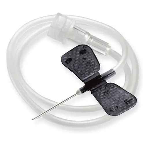 Microperfuseur MIRAGE – Canule acier inoxydable triple biseau, embout Luer Lock - NOIR - Aiguille: 19 x 0,70 mm  - Gauge : 22 G - Conditionnement : 1 boîte de 100