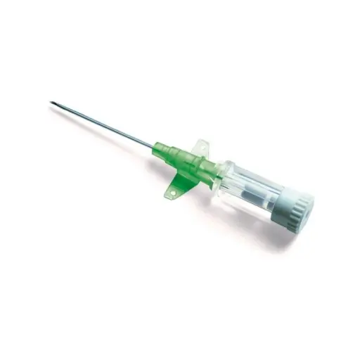 Cathéter SURFLO – Performance, sécurité et confort pour vos perfusions et injections intraveineuses - VERT - Gauge: 18G - W à ailettes : 45 x 1,30 mm - Conditionnement : 1 boîte de 50