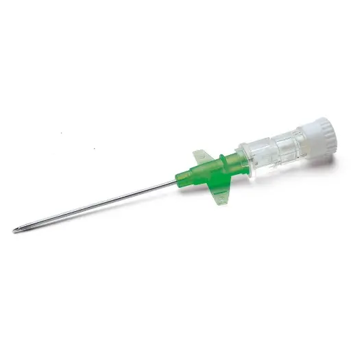 Cathéter VERSATUS - cathéter veineux périphérique de haute qualité - VERT - Gauge: 18G - W à ailettes : 32 x 1,30 mm - Conditionnement : 1 boîte de 50
