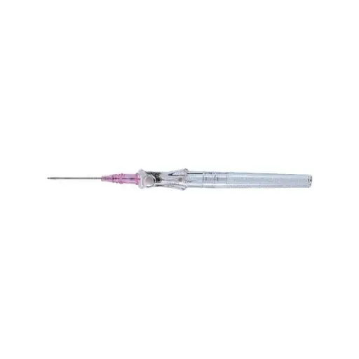 Cathéter BD INSYTE AUTOGUARD - système de mise en sécurité automatique intégré - Gauge 20G - ROSE - Sans ailettes : 30 x 1,10 mm - Conditionnement : 1 boîte de 50