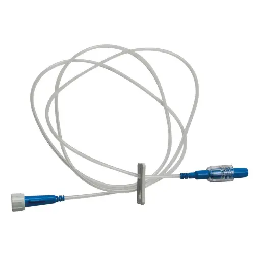 Bouchon LUER-LOCK : fermeture sécurisée pour cathéters et tubulures - PE mf 1x2 LG 150 cm luer lock mâle  - Dimensions: 150 cm - Conditionnement : 1 boîte de 100
