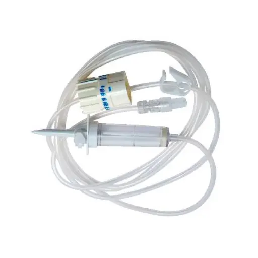 Régulateur de débit "tambour" monté sur perfuseur BD - dispositif médical essentiel dans la gestion et le contrôle précis des perfusions intraveineuses - Régulateur RG-3-CSY -Conditionnement : 1 boîte de 100 