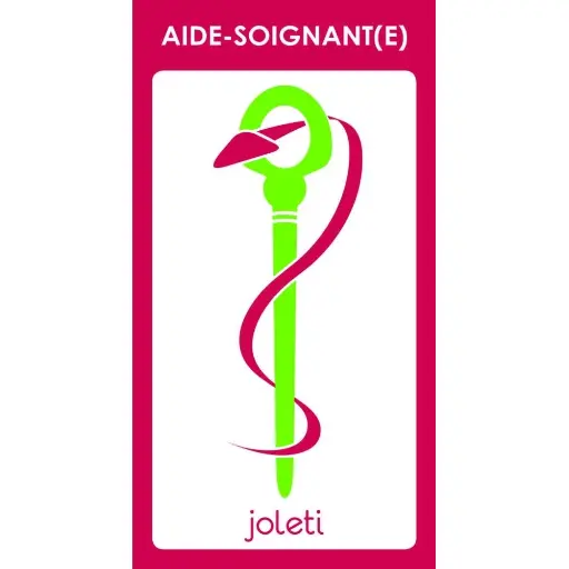 Caducée JOLETI - Support électrostatique transparent repositionnable - – Dimensions : L. 15 x l. 9 cm – Conditionnement : À l’unité