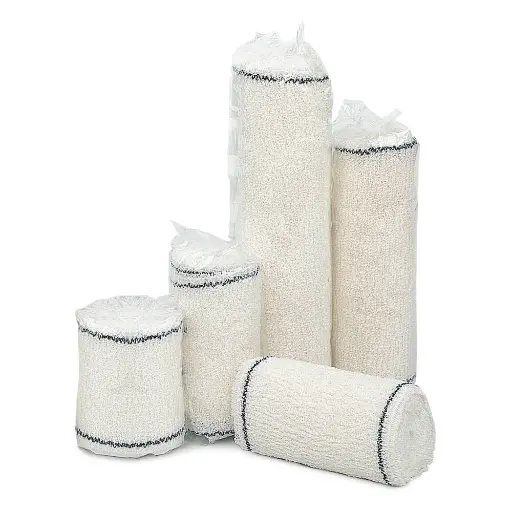 Bande VELPEAU CRÊPE F – Bande de crêpe 100% coton pour fixation et soutien léger - Conditionnement  1 boîte de 20 (4 Tailles)