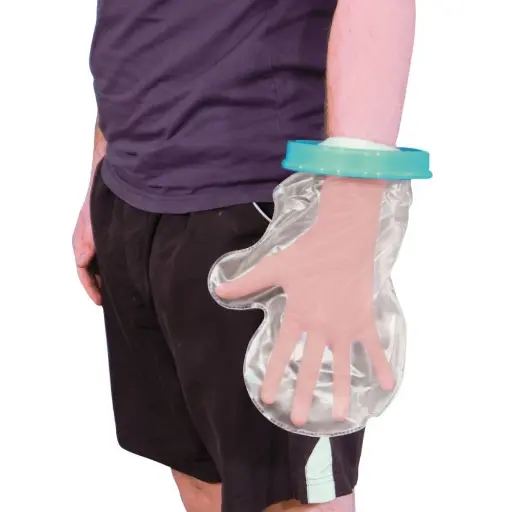 Protège plâtre - protection waterproof adulte : confort, sécurité et étanchéité au quotidien - Main adulte