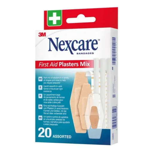 Pansement premiers soins NEXCARE : la solution indispensable pour vos premiers soins au quotidien - Conditionnement : 1 boîte de 20 
